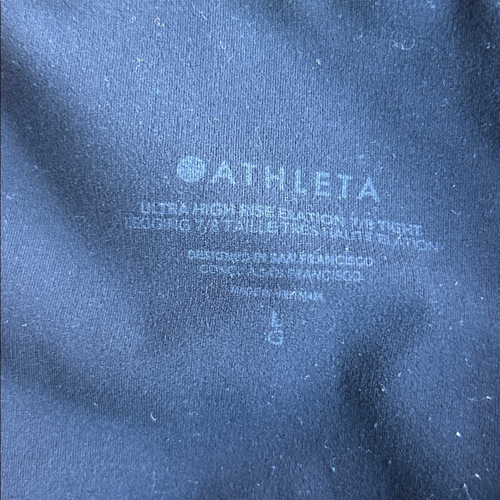 Women's Athleta Elation High Rise 7/8 Legging Large Black - Picture 9 of 11